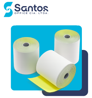 ROLLO DE PAPEL QUIMICO 75X75 2 PARTES C/A