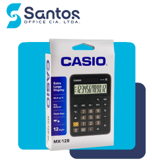 CALCULADORA ESCRIT CASIO MX-12B NEG