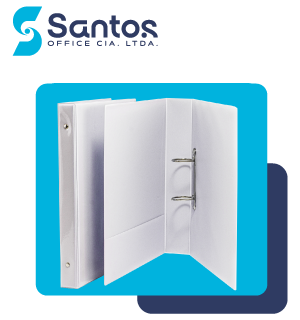 CARPETA ENCAPSULADA BLANCA  2 ANILLOS