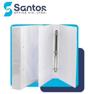 CARPETA ENCAPSULADA BLANCA  3 ANILLOS