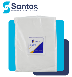 FUNDA BASURA BLANCA P/BAÑO 18X24" PAQX10UN
