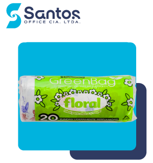 FUNDA BASURA FLORAL P/BAÑO PAQX20