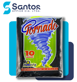 FUNDA BASURA NEG INDUSTRIAL 30X36"  X 10 UNID