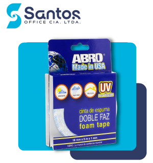 CINTA DOBLE FAZ 5MX18MM ABRO GRUESO