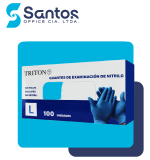 GUANTE DE NITRILO AZUL
