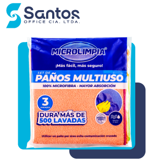 SET 3 PAÑOS MICROFIBRA MULTIUSO 35x35 102633