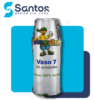 VASO PLÁSTICO DESECHABLE 7OZ PAQ50
