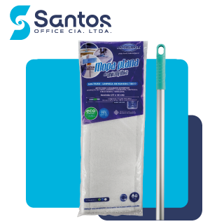 SET MOPA PLANA MICROFIBRA ESTANDAR BLANCA (16X46CM)