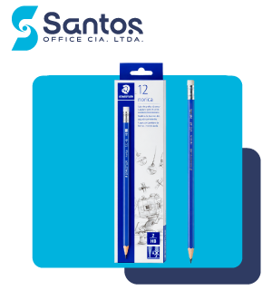 LAPIZ STAEDTLER HB AZUL NORICA C/BORR GRUESO