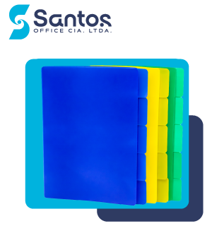 SEPARADOR PLÁSTICO X 10U PAQ/1COLOR SIN HUECOS